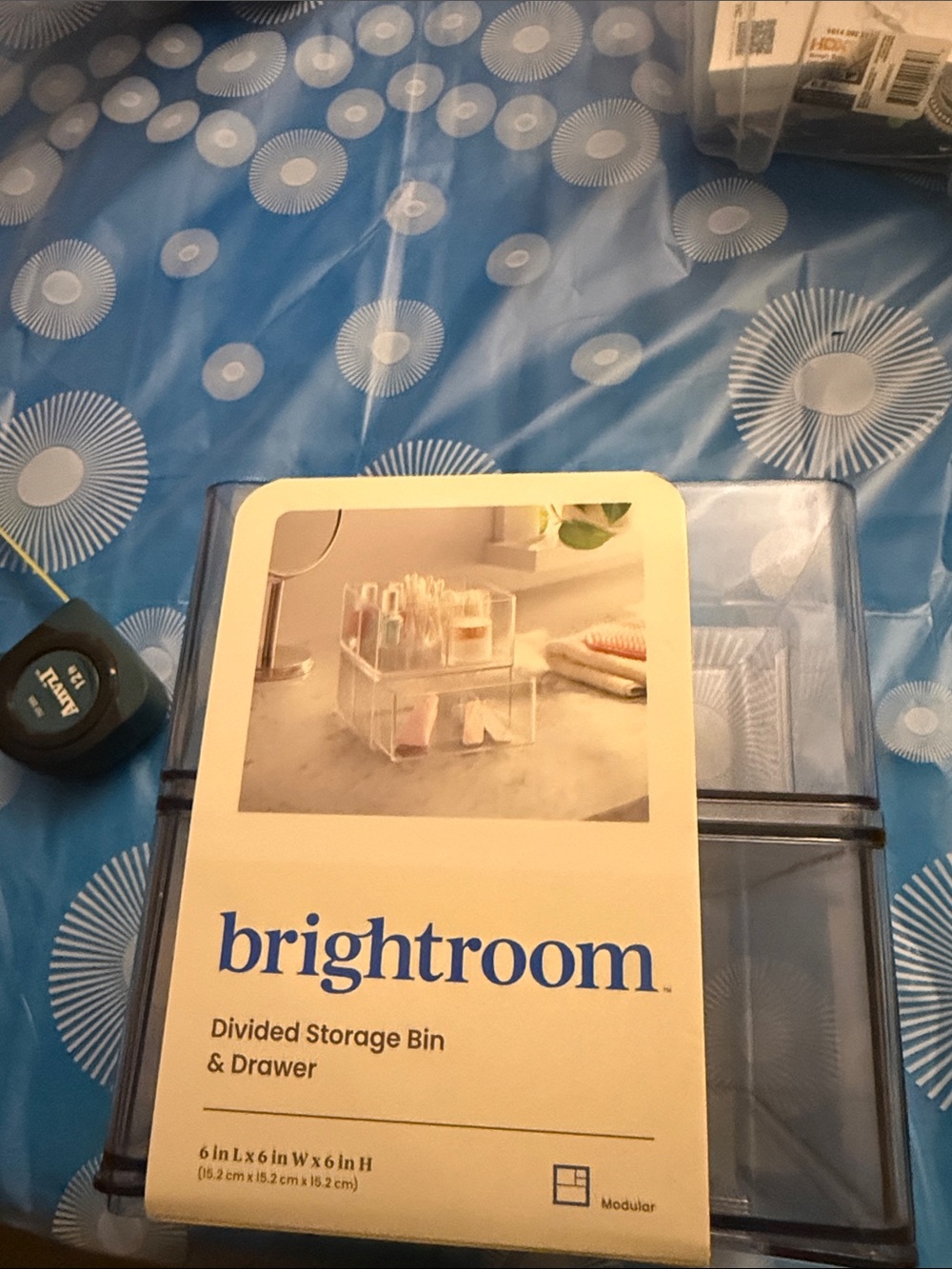 Brightroom Clear Divided Storage Bin & Drawer - Clear
